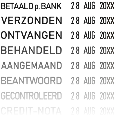 Trodat 1117 datumstempel NL