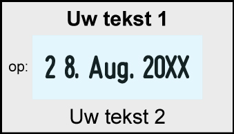 Trodat datumstempel 4750 - Sjabloon bewerken