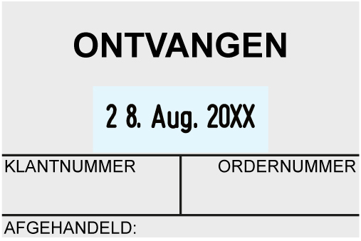 Trodat datumstempel 5474 - Sjabloon bewerken