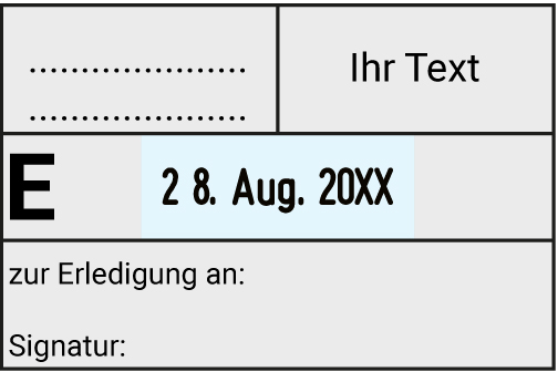 Trodat datumstempel 5474 - Indeling bewerken