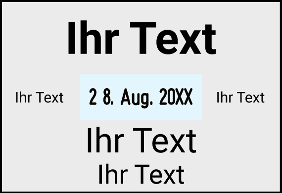 Trodat datumstempel 5480 - Sjabloon bewerken