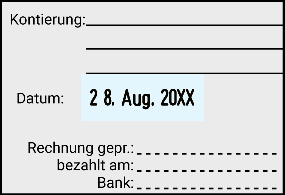 Trodat datumstempel 5480 - Indeling bewerken