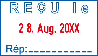 Trodat datumstempel 4750/L - REÇU LE