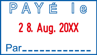 Trodat datumstempel 4750/L - PAYÉ le