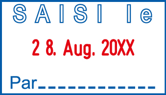 Trodat datumstempel 4750/L - SAISI le