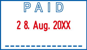Trodat datumstempel 4750/L - PAID
