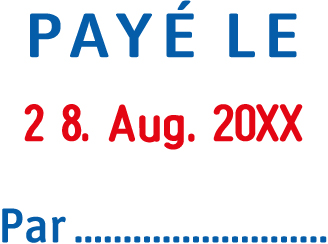 Trodat datumstempel 5430/L - PAYÉ LE