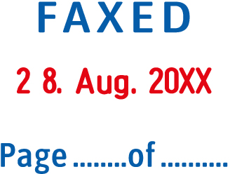 Trodat datumstempel 5430/L - FAXED