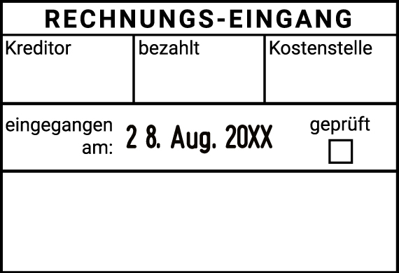 Trodat datumstempel 5480 - Indeling standaard