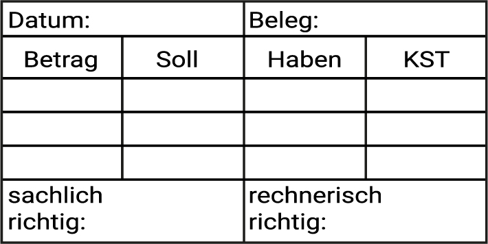 Boekhoudstempel standaardtekst