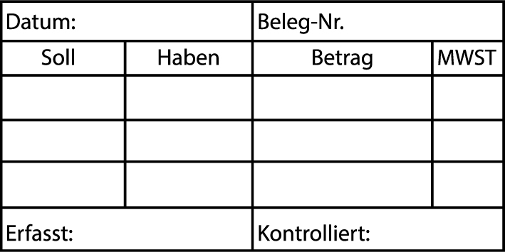 Boekhoudstempel standaardtekst