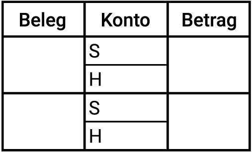 Boekhoud stempel standaardtekst
