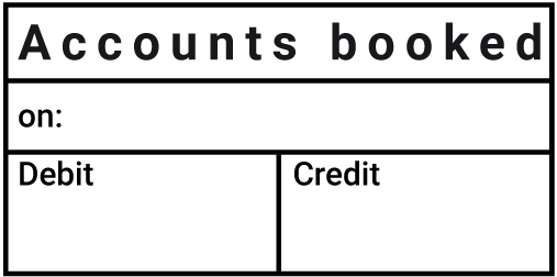 Template accounting stamp standard